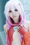 cosplay dress fingerless_gloves gloves guilty_crown multi-colored_hair pink_eyes reiya yuzuriha_inori rating:Safe score:3 user:pixymisa