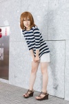 cosplay hirasawa_yui k-on! shiina_haru shorts tshirt twin_braids rating:Safe score:1 user:pixymisa