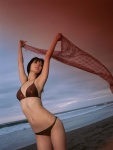 beach bikini cleavage nagasawa_nao ocean scarf swimsuit wet ys_web_233 rating:Safe score:1 user:nil!