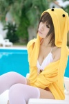 bikini_top cleavage cosplay hoodie original pool sakuragi_mui shorts swimsuit thighhighs wooser rating:Safe score:3 user:nil!
