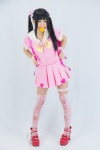 akiland cosplay garter itsuki_akira original pink_legwear pleated_skirt sailor_uniform school_uniform skirt thighhighs twintails zettai_ryouiki rating:Safe score:0 user:nil!