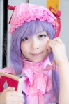 book bows bracelet cosplay dress hat kouwaaiki patchouli_knowledge purple_hair touhou twintails rating:Safe score:0 user:pixymisa