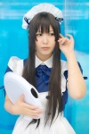 apron cosplay dress hairband narihara_riku original waitress waitress_uniform rating:Safe score:0 user:nil!