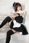 apron blouse corset cosplay garter_belt gun maid maid_in_angels maid_uniform mashiro_yuki miniskirt skirt thighhighs zettai_ryouiki rating:Safe score:6 user:nil!