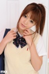 blouse bookbag haruna_megumi ponytail rq-star_466 school_uniform sweater_vest rating:Safe score:0 user:nil!