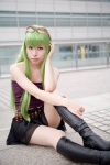 boots cc code_geass cosplay green_hair miniskirt momose_riyu pleated_skirt skirt sunglasses tubetop rating:Safe score:1 user:nil!