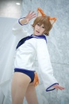 animal_ears cat_ears cosplay miyafuji_yoshika sailor_uniform school_swimsuit school_uniform strike_witches swimsuit tail utateika-na rating:Safe score:0 user:nil!