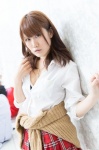 blouse bra cosplay momoka_(ii) necklace original pleated_skirt skirt sweater rating:Safe score:0 user:pixymisa