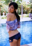 ass blouse clarity one-piece_swimsuit open_clothes pool swimsuit togashi_azusa wet rating:Safe score:2 user:nil!