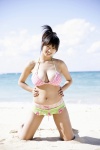 beach bikini cleavage haruna_hana miniskirt ocean ponytail skirt swimsuit ys_web_307 rating:Safe score:0 user:nil!