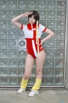 bodysuit cosplay gunbuster headband leggings pantyhose sakura_ryou sheer_legwear takaya_noriko tshirt rating:Safe score:0 user:nil!