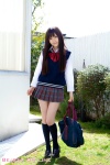 blouse bookbag kneesocks kuyuu_akane pleated_skirt school_uniform skirt sweater_vest rating:Safe score:1 user:nil!