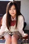 blouse dgc_0949 murakami_yuri pleated_skirt school_uniform skirt sweater_vest rating:Safe score:1 user:nil!