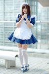 apron cosplay dress hairband maid maid_uniform original shimizu_miki thighhighs zettai_ryouiki rating:Safe score:3 user:nil!
