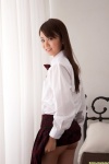 bed blouse dgc_0945 hoshino_asuka pleated_skirt school_uniform skirt skirt_lift rating:Safe score:1 user:nil!
