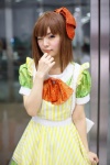 bowtie cosplay dress hagiwara_yukiho hairbow idolmaster maitako rating:Safe score:0 user:pixymisa