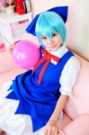 ball blouse blue_hair cirno cosplay meiji_kokoa touhou rating:Safe score:0 user:LittleSweetLoli