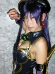 armor astaroth cosplay demon_girl elbow_gloves gloves horns purple_hair shinrabansho tamura_teru rating:Safe score:0 user:nil!