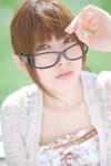 cardigan dress glasses narihara_riku ponytail rating:Safe score:0 user:nil!
