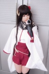 cosplay garter_belt gauntlets horns inu_boku_secret_service kimono pleated_skirt scarf shirakiin_ririchiyo shirayuki_himeno skirt thighhighs zettai_ryouiki rating:Safe score:6 user:xkaras