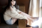 barefoot hello_project_digital_books_75 michishige_sayumi shorts sweater rating:Safe score:2 user:nil!