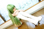 asakura_hina belts boots cc code_geass cosplay green_hair pantyhose rating:Safe score:2 user:Log