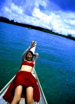 bikini_top blouse boat cleavage ichikawa_yui miniskirt open_clothes pleated_skirt skirt swimsuit rating:Safe score:0 user:nil!