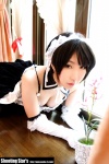 apron cleavage cosplay dress elbow_gloves gloves hairband kore_ga_watashi_no_goshujin-sama maid maid_uniform please_order_love saku sawatari_izumi rating:Safe score:1 user:nil!