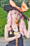 cosplay dress nana_asta_deviluke pink_hair to_love-ru_darkness twintails ugiko wand witch_hat rating:Safe score:0 user:nil!