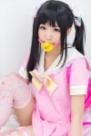 akiland bed cosplay garter itsuki_akira original pink_legwear pleated_skirt sailor_uniform school_uniform skirt thighhighs twintails zettai_ryouiki rating:Safe score:0 user:nil!
