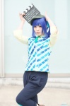 aikatsu! blouse blue_hair cosplay hat kiriya_aoi nachi side_ponytail tie trousers vest rating:Safe score:0 user:nil!