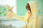bathroom bathtub bikini_top cosplay hayase_ami hoodie original swimsuit wooser rating:Safe score:0 user:nil!