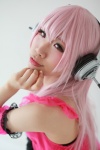 armbands babydoll cosplay headphones natsuwo nitro_super_sonic pink_hair super_soniko rating:Safe score:0 user:pixymisa