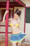 bikini_top cleavage hairbun hara_mikie miniskirt skirt skirt_lift swimsuit ys_web_485 rating:Safe score:0 user:nil!