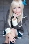 asae_ayato blazer blonde_hair blouse boku_wa_tomodachi_ga_sukunai cosplay hairbow kashiwazaki_sena pleated_skirt school_uniform skirt socks rating:Safe score:4 user:nil!