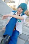 aqua_hair boots cosplay crossplay dress_shirt macross macross_frontier ponytail rou saotome_alto tie trousers rating:Safe score:0 user:nil!