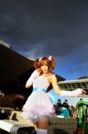 cosplay detached_sleeves dress idolmaster kipi takatsuki_yayoi twintails rating:Safe score:0 user:DarkSSA