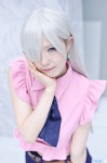 aki_(iv) blouse cosplay croptop miniskirt silver_hair skirt tagme_character tagme_series rating:Safe score:2 user:nil!