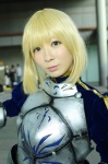 armor blonde_hair blue_eyes cosplay dress fate/series fate/stay_night gauntlets maropapi saber rating:Safe score:0 user:pixymisa