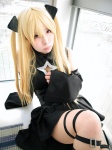 blonde_hair boots cosplay detached_sleeves dress golden_darkness hairbows ruri to_love-ru twintails rating:Safe score:1 user:nil!