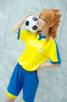 ahoge amemiya_taiyou cosplay crossplay inazuma_eleven_go noko shirt shorts soccer_ball soccer_uniform rating:Safe score:0 user:pixymisa