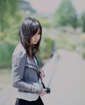 camera jacket kanda_midori miniskirt skirt tshirt rating:Safe score:1 user:nil!