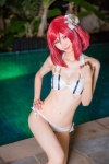 bikini cleavage cosplay love_live!_school_idol_project mike nishikino_maki pool red_hair school_idol_~krasivie~ side-tie_bikini swimsuit rating:Safe score:2 user:nil!