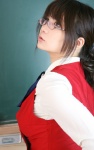 blouse chocoball cosplay glasses kazami_mizuho megane_joshi onegai_teacher ponytail vest rating:Safe score:1 user:nil!