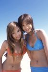 beach bikini cleavage honeybee_x2 natsukawa_jun side-tie_bikini swimsuit yasuda_misako rating:Safe score:1 user:nil!