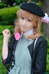 amnesia beret blonde_hair braid cosplay dress heroine_(amnesia) jacket nana rating:Safe score:0 user:nil!