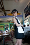 apron beret costume hello_project_digital_books_74 jumper ponytail sleeveless_blouse takahashi_ai waitress waitress_uniform rating:Safe score:0 user:nil!
