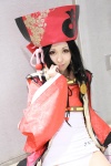 bodysuit cosplay hat hyakka_ryouran_samurai_girls pantyhose red_eyes robe sanada_yukimura_(samurai_girls) sheer_legwear tathibana_aoi rating:Safe score:0 user:pixymisa