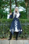 boots cosplay dress hairband jacket kokuchou_mizuyo rozen_maiden silver_hair suigintou rating:Safe score:0 user:nil!