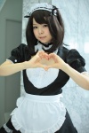 <3 apron bowtie collar cosplay hairband ichinomiya_kanna maid maid_uniform original wristband rating:Safe score:0 user:pixymisa